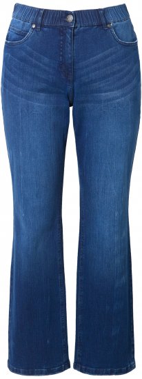 Ulla Popken Mandy Straight Leg Comfort Waist Jeans Blue Denim - Τζιν & Παντελόνια για Γυναίκες σε Μεγάλες Μεγέθη – Plus Size - 