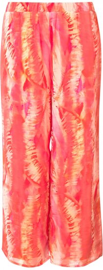 Ulla Popken Feather Batik Print Layered Chiffon Pants - Τζιν & Παντελόνια για Γυναίκες σε Μεγάλες Μεγέθη – Plus Size - 