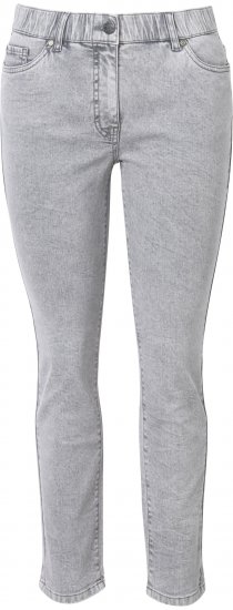 Ulla Popken Stretch Cotton Cargo Crop Pants White - Τζιν & Παντελόνια για Γυναίκες σε Μεγάλες Μεγέθη – Plus Size - 
