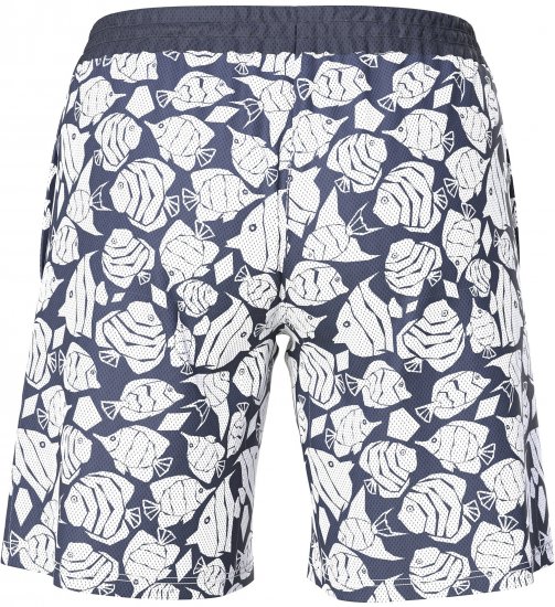 Ulla Popken Angelfish Mesh Shorts Blue - Τζιν & Παντελόνια για Γυναίκες σε Μεγάλες Μεγέθη – Plus Size - 