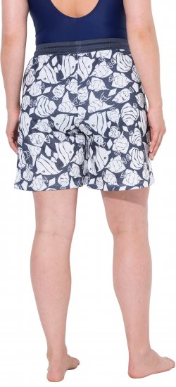 Ulla Popken Angelfish Mesh Shorts Blue - Τζιν & Παντελόνια για Γυναίκες σε Μεγάλες Μεγέθη – Plus Size - 