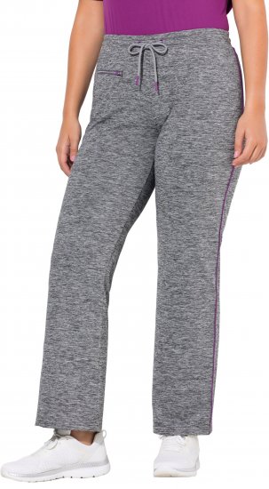 Ulla Popken Quick Drying Jogging Pants Grey - Τζιν & Παντελόνια για Γυναίκες σε Μεγάλες Μεγέθη – Plus Size - 