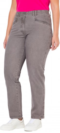 Ulla Popken Tapered Leg Mony Pants Black - Τζιν & Παντελόνια για Γυναίκες σε Μεγάλες Μεγέθη – Plus Size - 