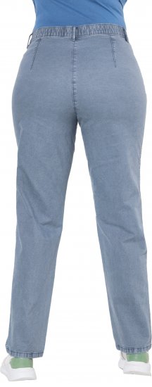 Ulla Popken Tapered Leg Mony Pants Atlantic Blue - Τζιν & Παντελόνια για Γυναίκες σε Μεγάλες Μεγέθη – Plus Size - 