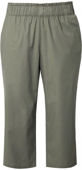Ulla Popken Stretch Fit Paper Bag Culottes Green - Τζιν & Παντελόνια για Γυναίκες σε Μεγάλες Μεγέθη – Plus Size - 
