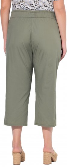 Ulla Popken Stretch Fit Paper Bag Culottes Green - Τζιν & Παντελόνια για Γυναίκες σε Μεγάλες Μεγέθη – Plus Size - 