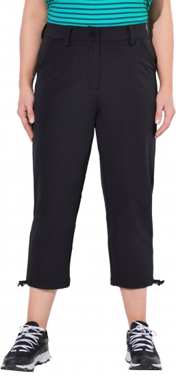 Ulla Popken Ultra Light Triple Function Cropped Softshell Pants Black - Τζιν & Παντελόνια για Γυναίκες σε Μεγάλες Μεγέθη – Plus Size - 