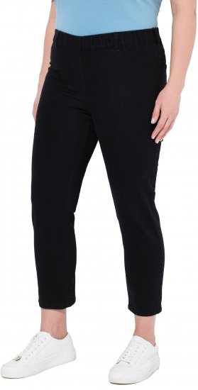 Ulla Popken Cropped Jeggings Black - Τζιν & Παντελόνια για Γυναίκες σε Μεγάλες Μεγέθη – Plus Size - 