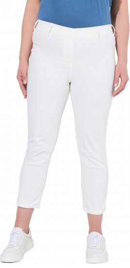 Ulla Popken Cropped Jeggings Snow White - Τζιν & Παντελόνια για Γυναίκες σε Μεγάλες Μεγέθη – Plus Size - 