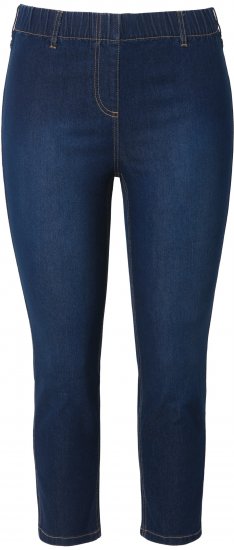 Ulla Popken Cropped Jeggings Denim Blue - Τζιν & Παντελόνια για Γυναίκες σε Μεγάλες Μεγέθη – Plus Size - 