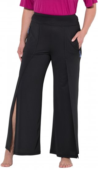Ulla Popken Split Leg Uv Protective Pants Black - Τζιν & Παντελόνια για Γυναίκες σε Μεγάλες Μεγέθη – Plus Size - 