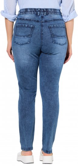 Ulla Popken Vintage Wash Stretch Fit Jeans Blue Denim - Τζιν & Παντελόνια για Γυναίκες σε Μεγάλες Μεγέθη – Plus Size - 
