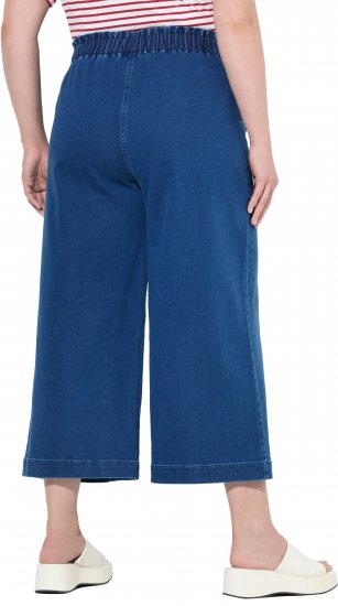 Ulla Popken Denim Culottes Blue - Τζιν & Παντελόνια για Γυναίκες σε Μεγάλες Μεγέθη – Plus Size - 