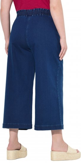 Ulla Popken Denim Culottes Denim Blue - Τζιν & Παντελόνια για Γυναίκες σε Μεγάλες Μεγέθη – Plus Size - 