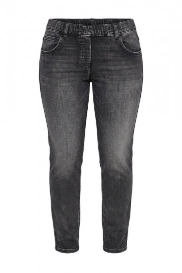 Ulla Popken Vintage Wash Jeggings Black - Κολάν - Κολάν σε μεγάλα μεγέθη