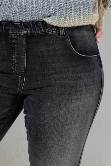 Ulla Popken Vintage Wash Jeggings Black - Κολάν - Κολάν σε μεγάλα μεγέθη
