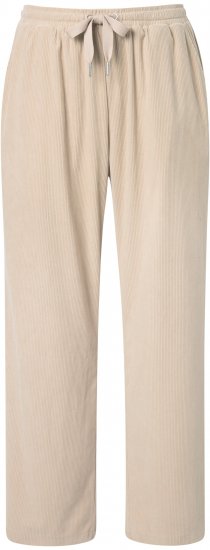 Ulla Popken Corduroy Elastic Waist Pants Brown - Τζιν & Παντελόνια για Γυναίκες σε Μεγάλες Μεγέθη – Plus Size - 