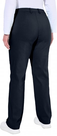 Ulla Popken Thermal Stretch Fit Mony Pants Navy Blue - Τζιν & Παντελόνια για Γυναίκες σε Μεγάλες Μεγέθη – Plus Size - 