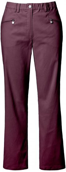 Ulla Popken Thermal Stretch Fit Mony Pants Aubergine - Τζιν & Παντελόνια για Γυναίκες σε Μεγάλες Μεγέθη – Plus Size - 