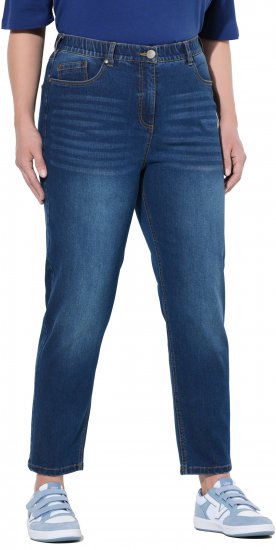 Ulla Popken Stretch Fit Mom Jeans Blue Denim - Τζιν & Παντελόνια για Γυναίκες σε Μεγάλες Μεγέθη – Plus Size - 