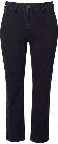 Ulla Popken Stretch Fit Boyfriend Jeans Black - Τζιν & Παντελόνια για Γυναίκες σε Μεγάλες Μεγέθη – Plus Size - 
