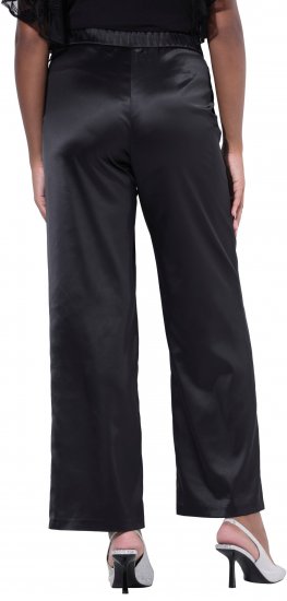 Ulla Popken Rhinestone Detail Comfort Waist Pants Black - Τζιν & Παντελόνια για Γυναίκες σε Μεγάλες Μεγέθη – Plus Size - 