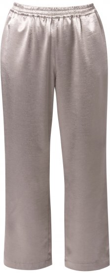 Ulla Popken Metallic Satin Elastic Waist Pants Orange - Τζιν & Παντελόνια για Γυναίκες σε Μεγάλες Μεγέθη – Plus Size - 