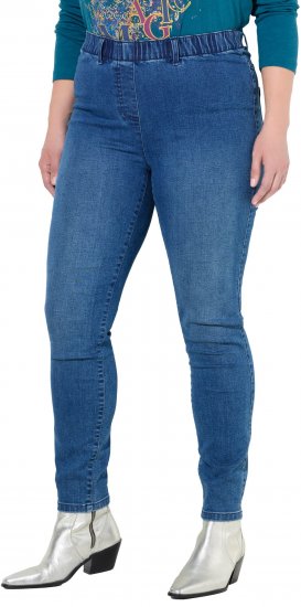 Ulla Popken Denim Jeggings Blue Denim - Τζιν & Παντελόνια για Γυναίκες σε Μεγάλες Μεγέθη – Plus Size - 