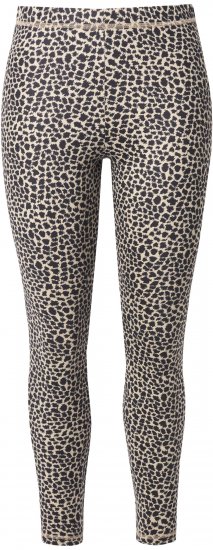 Ulla Popken Leopard Print Ski Leggings Black - Τζιν & Παντελόνια για Γυναίκες σε Μεγάλες Μεγέθη – Plus Size - 