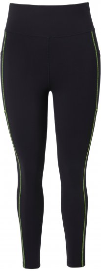 Ulla Popken Neon Seam Quick Drying Performance Leggings Black - Τζιν & Παντελόνια για Γυναίκες σε Μεγάλες Μεγέθη – Plus Size - 