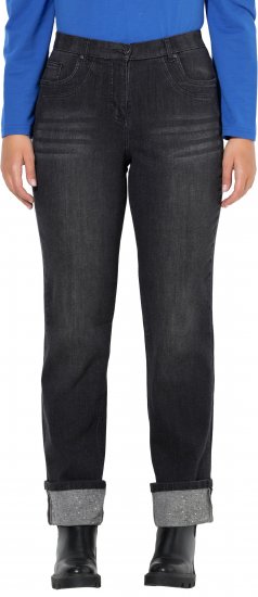 Ulla Popken Rhinestone Studded Jeans Grey - Τζιν & Παντελόνια για Γυναίκες σε Μεγάλες Μεγέθη – Plus Size - 