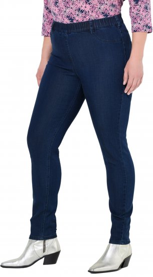Ulla Popken Denim Five Pocket Jeggings Denim Blue - Τζιν & Παντελόνια για Γυναίκες σε Μεγάλες Μεγέθη – Plus Size - 