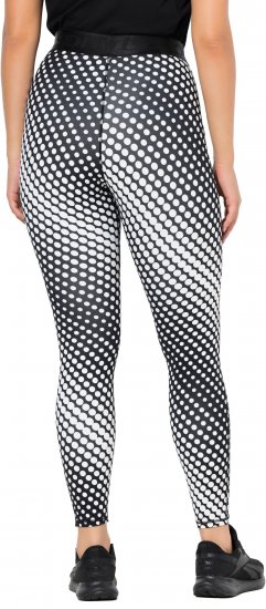 Ulla Popken Polka Dot Performance Leggings Black - Τζιν & Παντελόνια για Γυναίκες σε Μεγάλες Μεγέθη – Plus Size - 