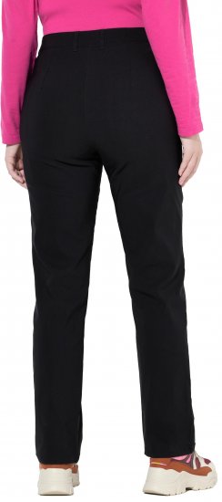Ulla Popken Bengaline Elastic Waist Pants Black - Τζιν & Παντελόνια για Γυναίκες σε Μεγάλες Μεγέθη – Plus Size - 
