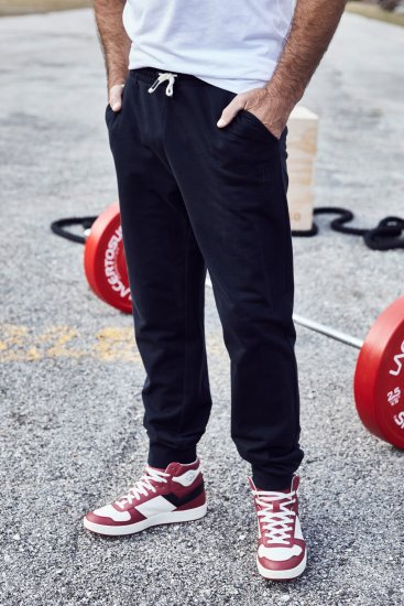 JP1880 Sweatpants Modern Fit Lightweight Black - ΑΝΔΡΙΚΑ ΡΟΥΧΑ MT-6XLT - Μεγέθη TALL