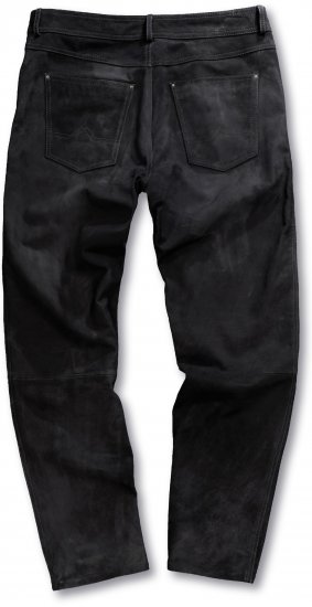 JP1880 Leather Pants Regular Fit Buffalo Nubuck Dark Brown - Τζιν και παντελόνια - Aνδρικα τζιν παντελόνια μεγάλα μεγέθη