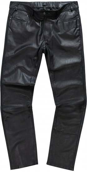 JP1880 Leather Pants Regular Fit Finest Lamb Nappa Black - Τζιν και παντελόνια - Aνδρικα τζιν παντελόνια μεγάλα μεγέθη