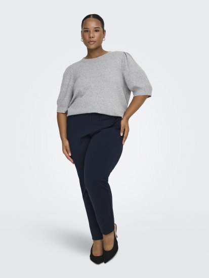 Only Carmakoma Goldtrash Classic Pants Navy - Παντελόνια - 