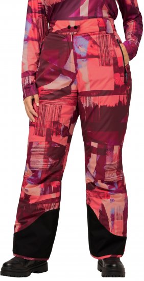 Ulla Popken Ski Pants Waterproof Velcro Closure Snow Gaiter Red - Τζιν & Παντελόνια για Γυναίκες σε Μεγάλες Μεγέθη – Plus Size - 