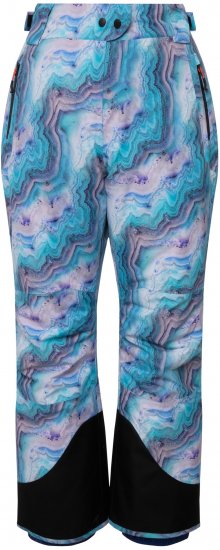 Ulla Popken Functional Ski Trousers Waterproof Shaped Knees Velcro Closure Mineral Blue - Τζιν & Παντελόνια για Γυναίκες σε Μεγάλες Μεγέθη – Plus Size - 