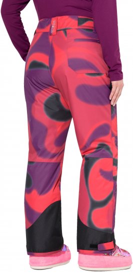 Ulla Popken Hyprar Ski Pants Waterproof Velcro Closure Shaped Knees Berry Pink - Τζιν & Παντελόνια για Γυναίκες σε Μεγάλες Μεγέθη – Plus Size - 