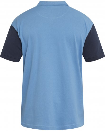 North Latitude 61131 Πόλο Πικέ με Αντίθετα Μανίκια και Κέντημα Μπλε - Πόλο μπλουζάκια - Aνδρικά μπλουζακια πολο μεγάλα μεγέθη