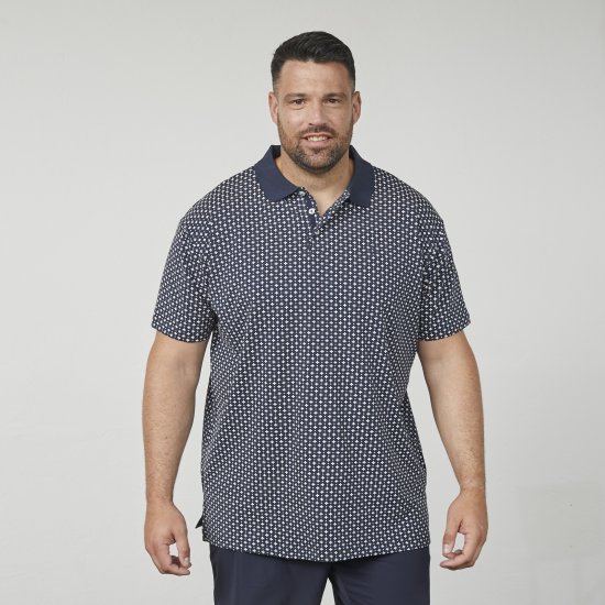 North Latitude 61134 Πόλο Jersey με Ολόσωμο Τύπωμα Ναυτικό Μπλε - Πόλο μπλουζάκια - Aνδρικά μπλουζακια πολο μεγάλα μεγέθη