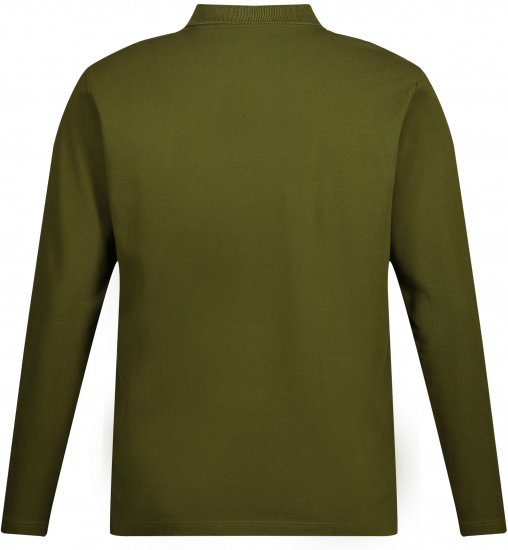 JP1880 Polo Shirt Basic Long Sleeve Pique Moss Green - Πόλο μπλουζάκια - Aνδρικά μπλουζακια πολο μεγάλα μεγέθη
