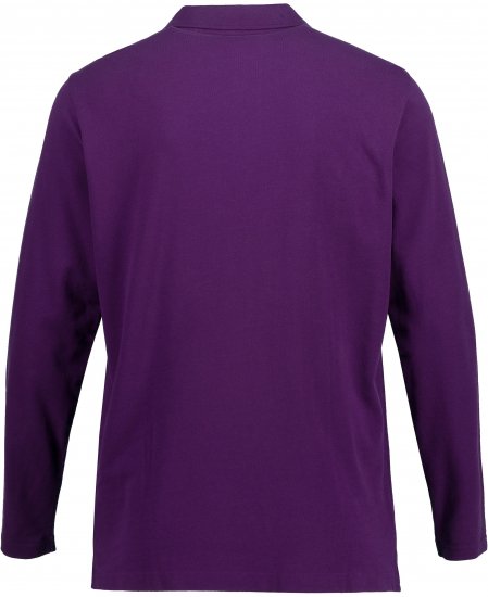 JP1880 Polo Shirt Long Sleeve Pique Purple - Πόλο μπλουζάκια - Aνδρικά μπλουζακια πολο μεγάλα μεγέθη
