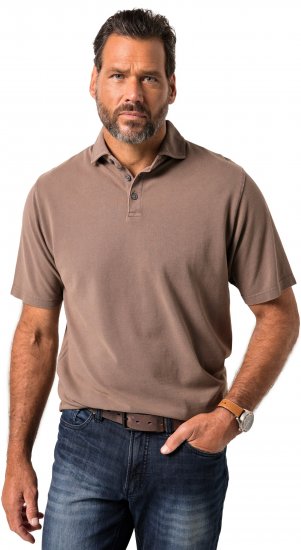JP1880 Polo Shirt Short Sleeve Pique Vintage Brown - Πόλο μπλουζάκια - Aνδρικά μπλουζακια πολο μεγάλα μεγέθη