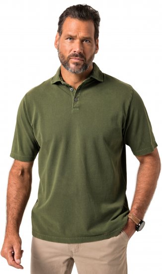 JP1880 Polo Shirt Short Sleeve Pique Vintage Green - Πόλο μπλουζάκια - Aνδρικά μπλουζακια πολο μεγάλα μεγέθη