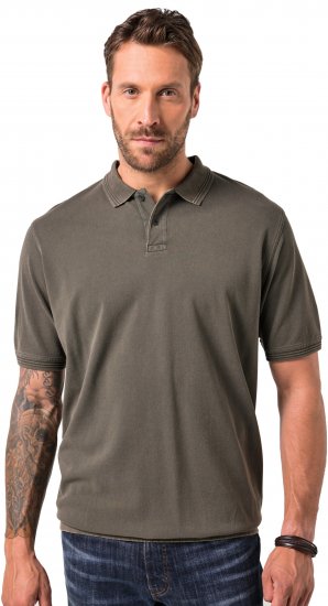 JP1880 Polo Shirt Pique Vintage Mocha - Πόλο μπλουζάκια - Aνδρικά μπλουζακια πολο μεγάλα μεγέθη