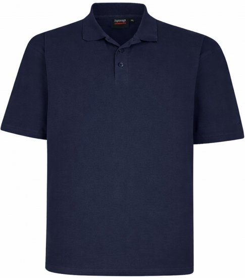 Espionage P074 Basic Short Sleeve Polo Navy - Πόλο μπλουζάκια - Aνδρικά μπλουζακια πολο μεγάλα μεγέθη