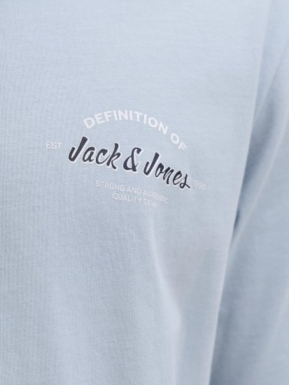 Jack & Jones Brandon Short Sleeve Polo Blue - Πόλο μπλουζάκια - Aνδρικά μπλουζακια πολο μεγάλα μεγέθη